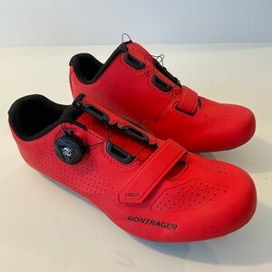 Red Bontrager Circuit Cycling Shoes Size 39